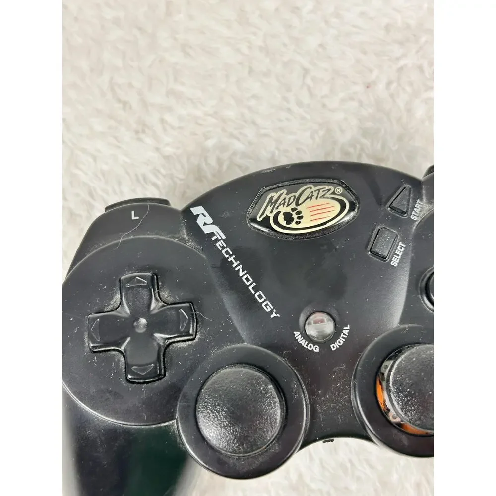 Mad Catz Lynx Black RF Technology 2.4 GHz Wireless PS2 Controller No Dongle